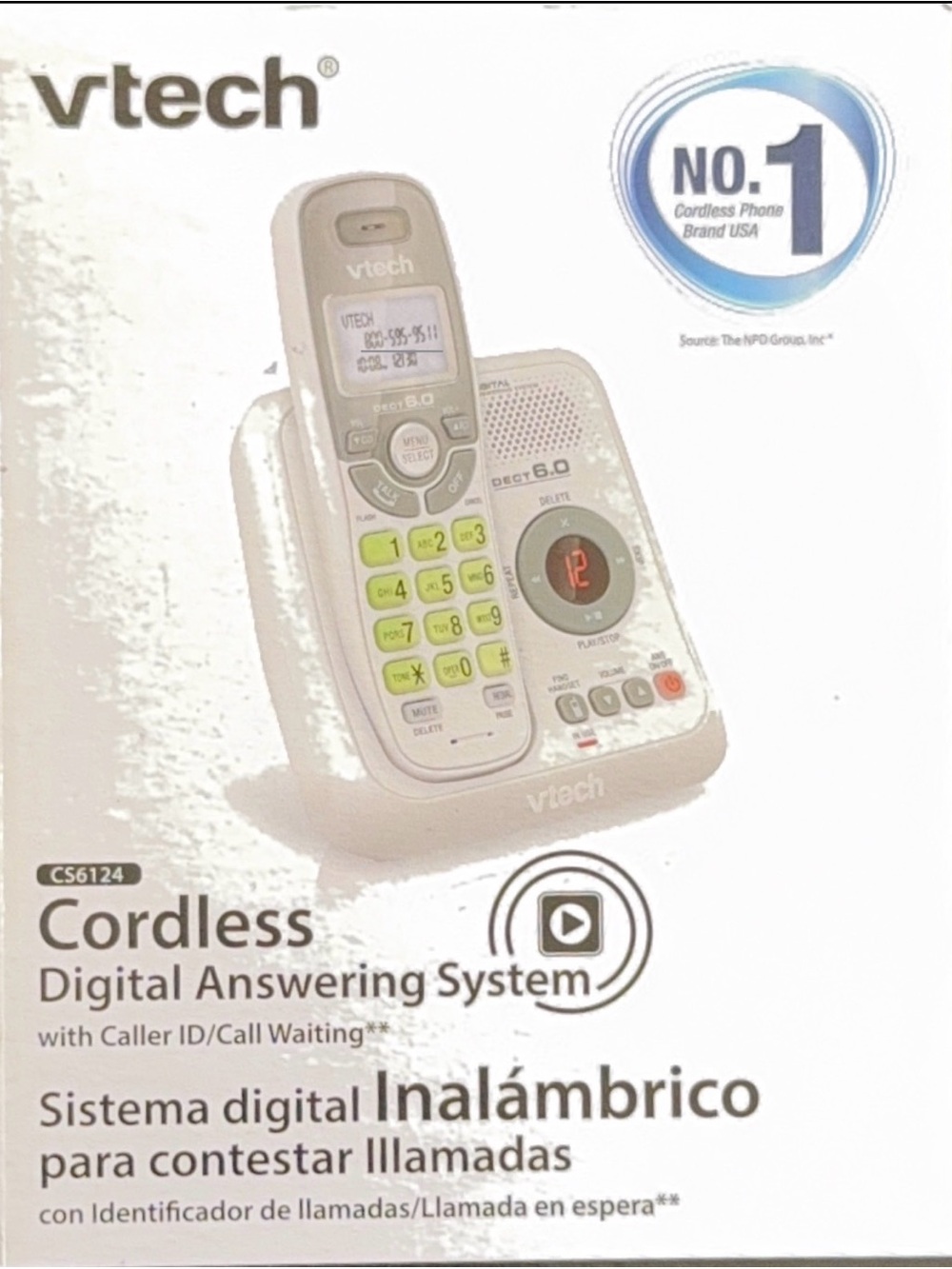 VTech CS6124 Single Line DECT 6.0 Cordless Phone New Sealed